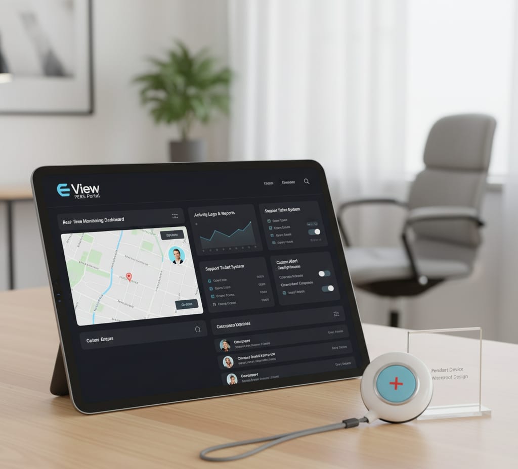 Eview PERS portal and waterproof pendant
